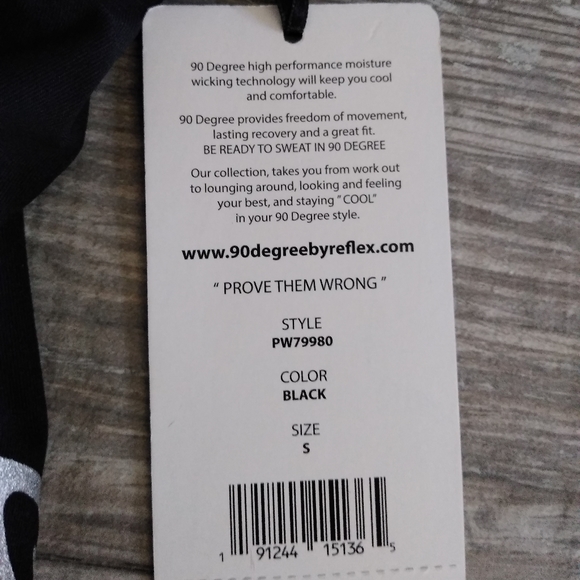 90 Degree by Reflex color contrast Design Leggings - Picture 6 of 14